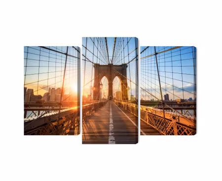 Canvastavla - Multipart Brooklyn Bridge in New