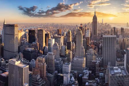 Canvastavla - Multipart D Panorama of New York