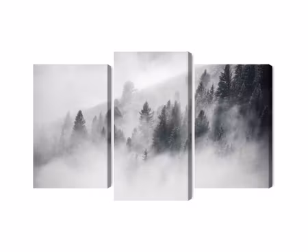 Canvastavla - Multipart the Forest Is Shrouded in