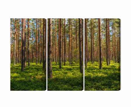 Canvastavla - Multipart D Pine Forest