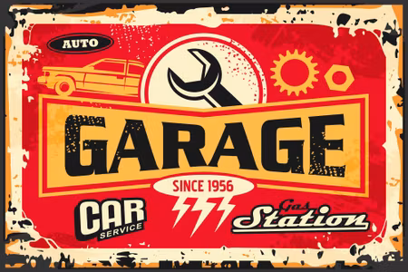 Canvastavla - Vintage Moto Parts and Lettering