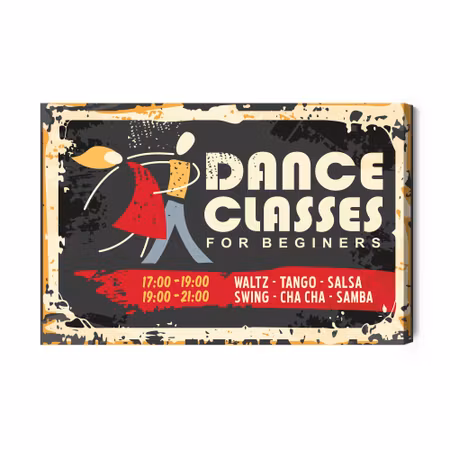 Canvastavla - Retro Dance School