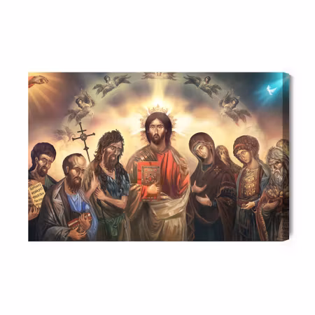 Canvastavla - Jesus Christ Surrounded By Saints