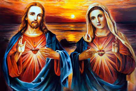 Canvastavla - Mother of God with Jesus