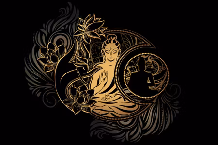 Canvastavla - Buddha Image