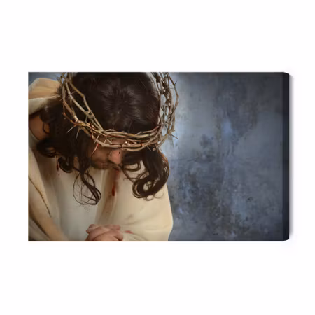 Canvastavla - Jesus with the Crown of Thorns