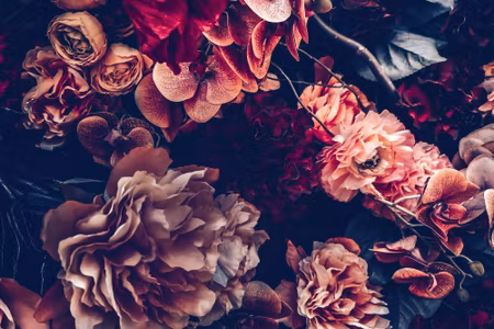 Canvastavla - Multipart Colorful Flowers in a