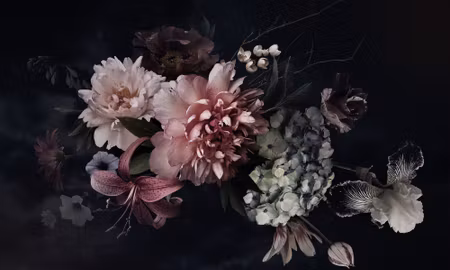 Canvastavla - Multipart Flowers in Vintage Style