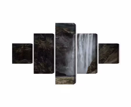 Canvastavla - Multipart the Majestic Sk Gafoss