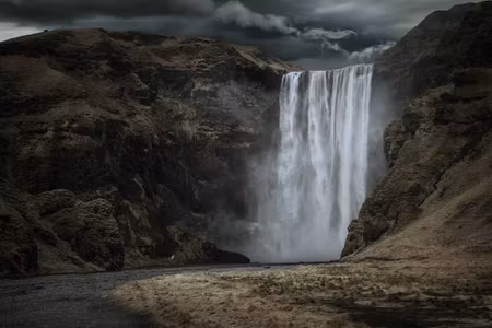 Canvastavla - Multipart the Majestic Sk Gafoss