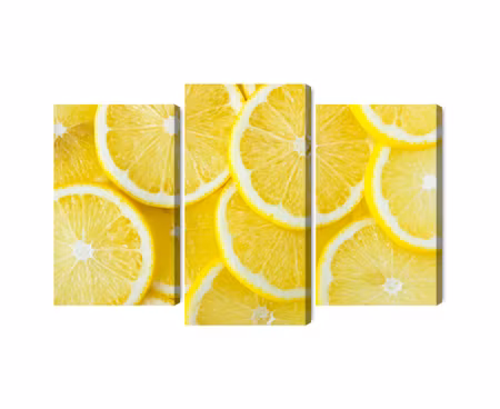 Canvastavla - Multipart Lemon Slices