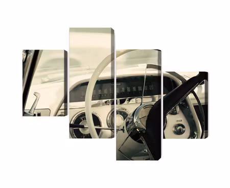 Canvastavla - Multipart the Interior of a Classic