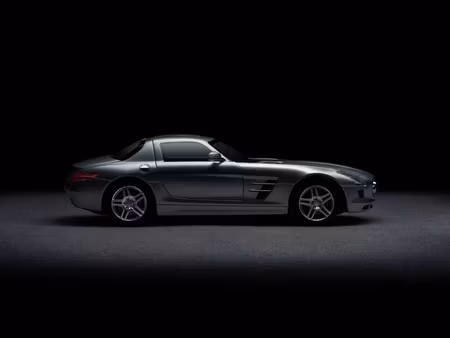 Canvastavla - Multipart Sports Car on a Dark