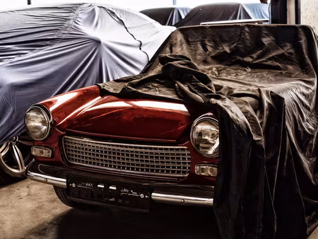 Canvastavla - Multipart Italian Retro Car Covered