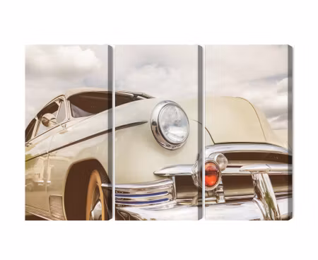 Canvastavla - Multipart American Car From the S