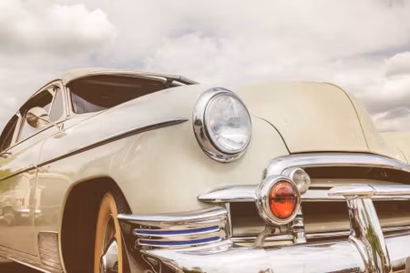 Canvastavla - Multipart American Car From the S