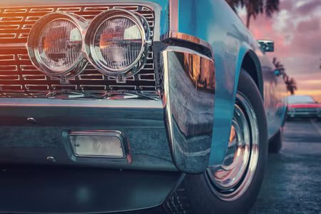 Canvastavla - Multipart Retro Style Cars