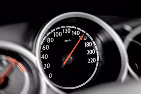 Canvastavla - Multipart Car Speedometer