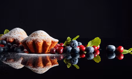 Canvastavla - Multipart Muffins with Fruits