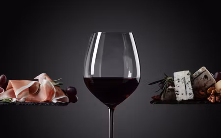 Canvastavla - Multipart a Glass of Red Wine