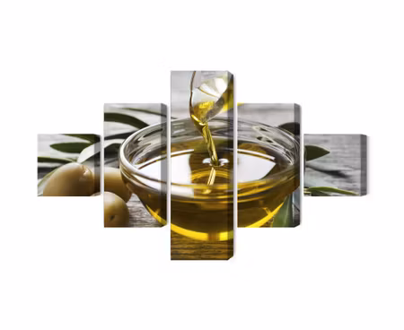 Canvastavla - Multipart Olive Oil