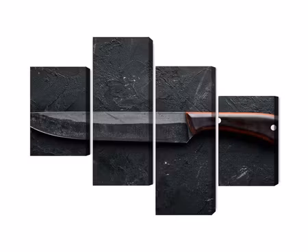 Canvastavla - Multipart Old Kitchen Knife