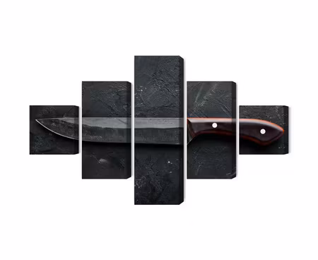 Canvastavla - Multipart Old Kitchen Knife