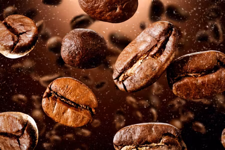Canvastavla - Multipart Brown Coffee Beans