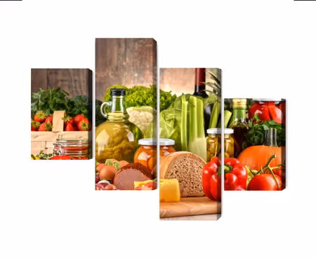 Canvastavla - Multipart Plank of Plenty