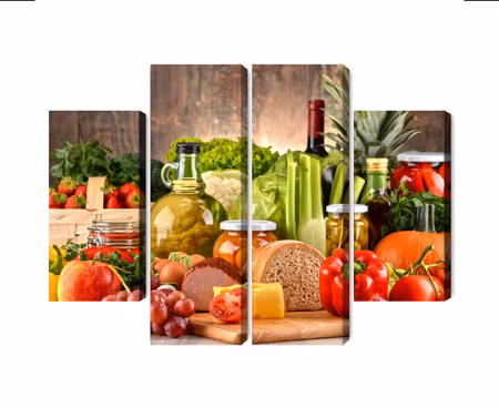 Canvastavla - Multipart Plank of Plenty