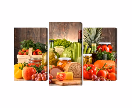 Canvastavla - Multipart Plank of Plenty