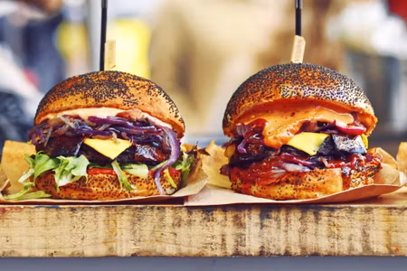 Canvastavla - Multipart Vegan Burgers