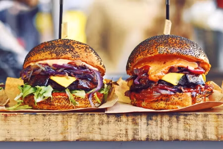 Canvastavla - Multipart Vegan Burgers