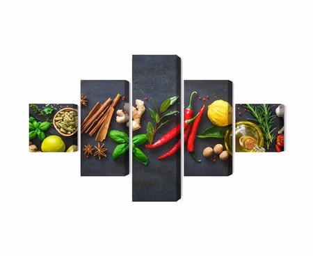 Canvastavla - Multipart Fresh Aromatic Spices
