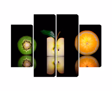 Canvastavla - Multipart Fruit Halves
