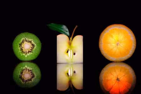 Canvastavla - Multipart Fruit Halves