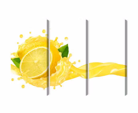 Canvastavla - Multipart Fresh Lemon Juice