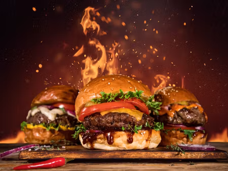 Canvastavla - Multipart Tasty Burgers