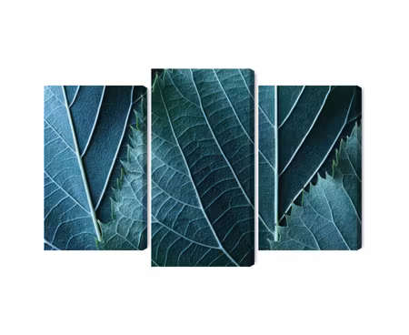 Canvastavla - Multipart Leaves in a Macro Scale