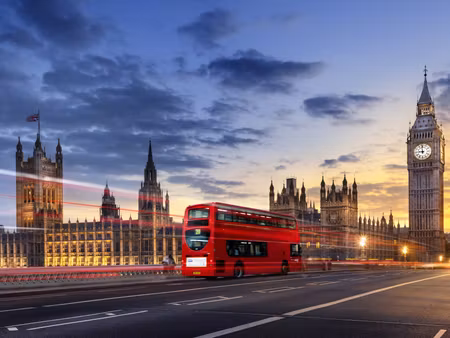 Canvastavla - Multipart Panorama of Westminster