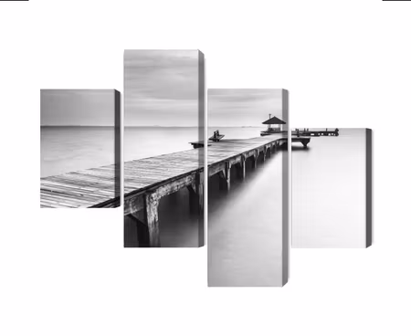 Canvastavla - Multipart Wooden Pier