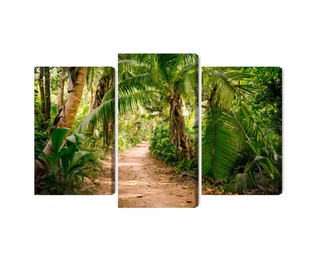 Canvastavla - Multipart Path in a Tropical D