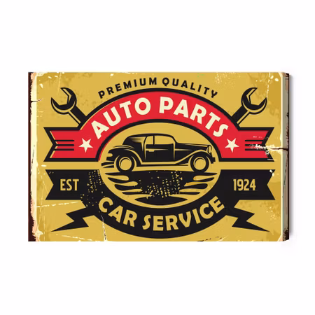 Canvastavla - Vintage Car Service