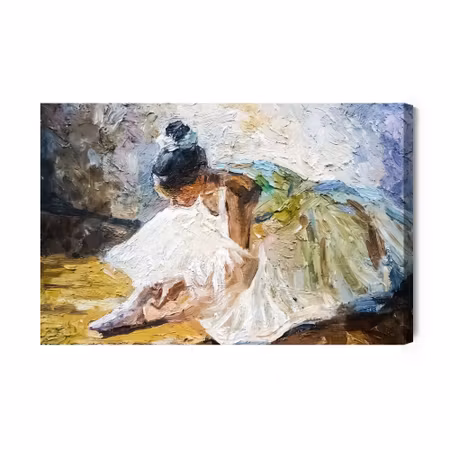 Canvastavla - Little Girl Ballerina in a Lush