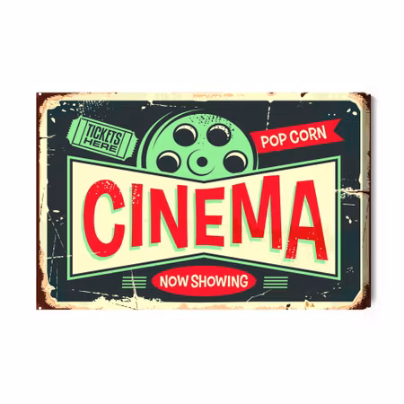 Canvastavla - Retro Cinema Subtitles