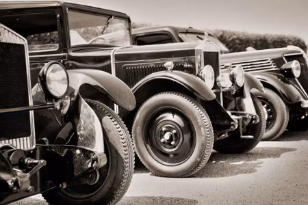 Canvastavla - Antique Vintage Cars