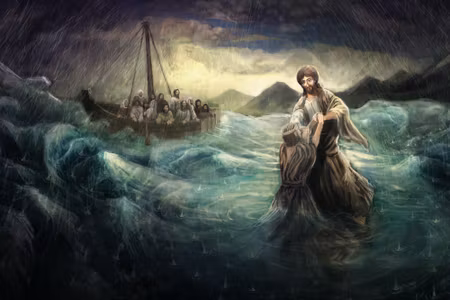 Canvastavla - Jesus Walking on Water
