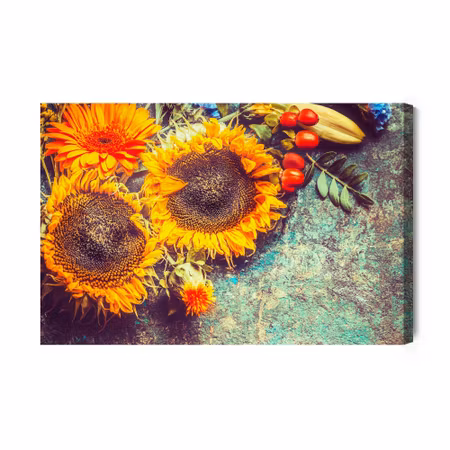 Canvastavla - Autumn Floral Composition in