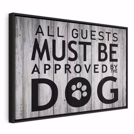 Canvastavla med ram - All guests must be approved