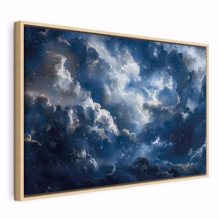 Canvastavla med ram - Astronomical wonders clouds